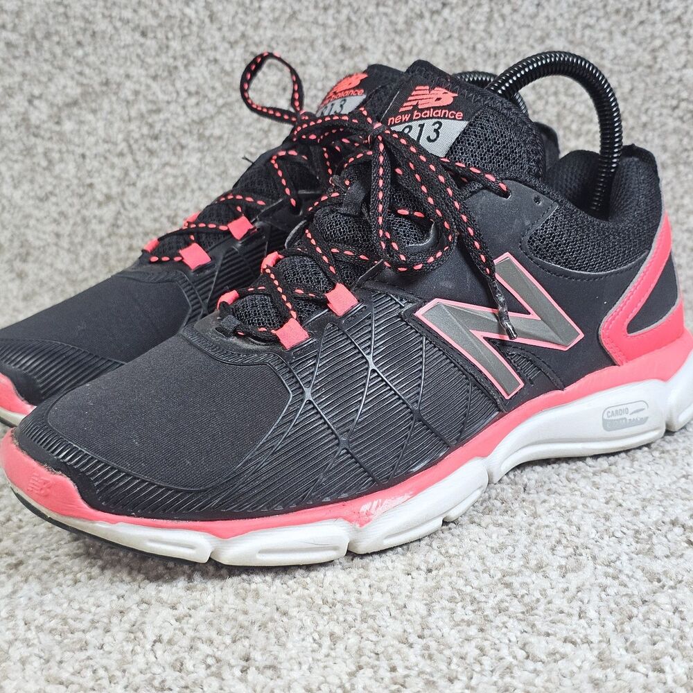 New Balance 813 Womens 8‎ WX813BK3 Running Shoes Black/Grey Pink Sneakers